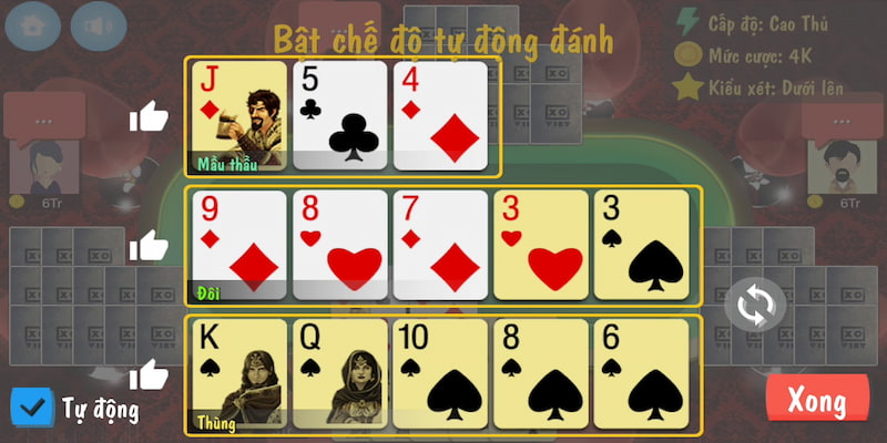 Bộ bài trong game Mậu Binh 